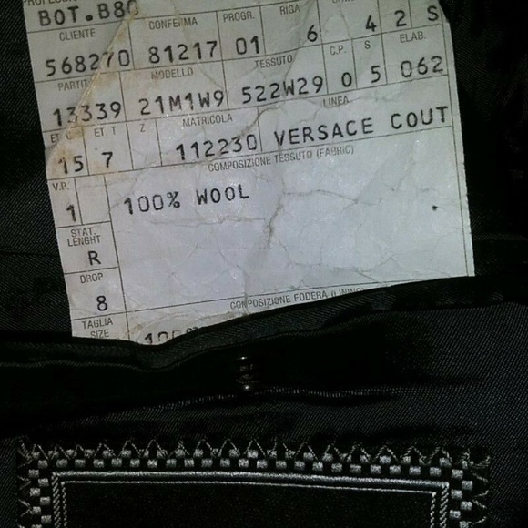 Wool 2 Button Gianni Versace Couture Sport Coat - Picture 6 of 8